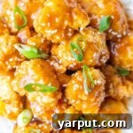 A small image of crispy vegan orange chicken