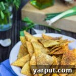 Homemade Cool Ranch Doritos in a bowl