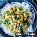 Teriyaki Stir Fry with Broccoli and Chickpeas