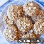 Peanut Butter Banana Cookies on a plate
