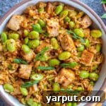 Spicy Edamame Stir Fry with Tofu