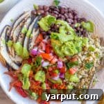 Vibrant Vegan Fajita Bowls with Creamy Avocado Drizzle 7 Vegan Fajita Bowls with Avocado Sauce