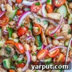 Crispy Pita Bread Salad in a bowl.