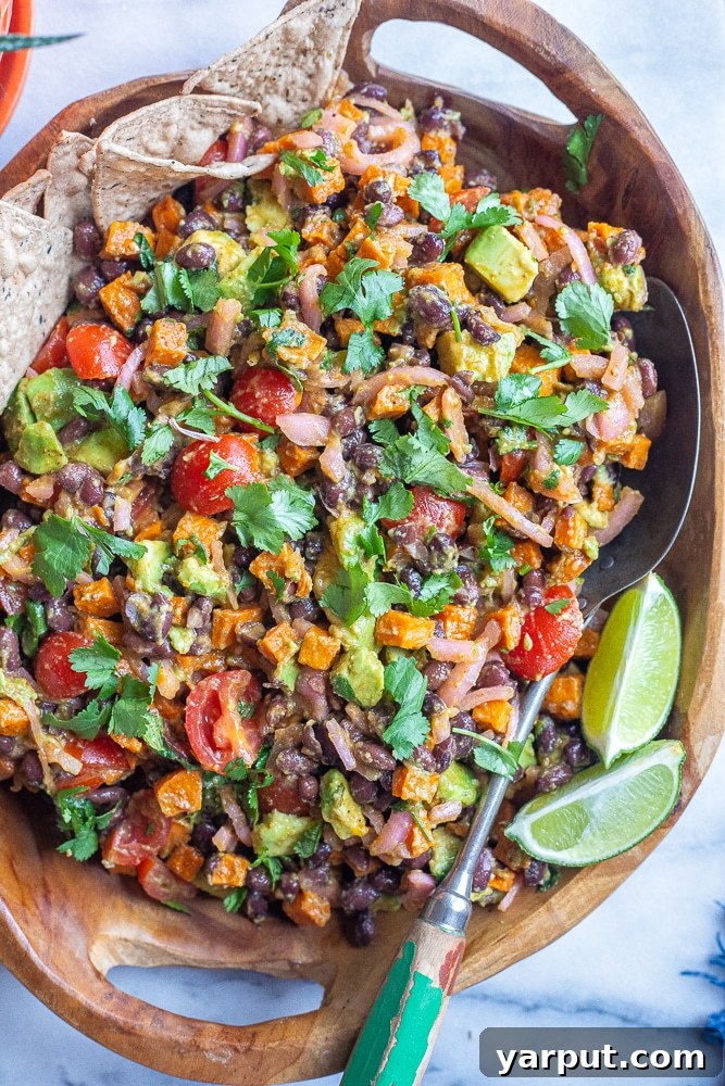 41 Vibrant Summer Salad Ideas 12 Chipotle Roasted Sweet Potato Salad, a flavorful side dish.