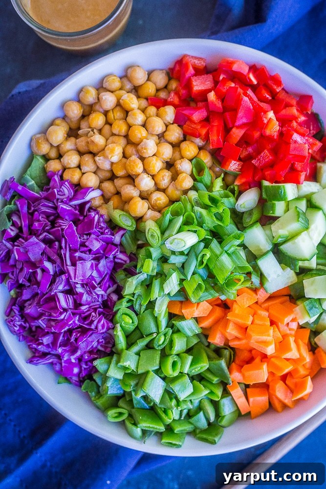 41 Vibrant Summer Salad Ideas 27 Asian Inspired Chickpea Chopped Salad, a flavorful and nutritious choice.