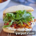Balsamic Roasted Sweet Pepper Boursin Sandwiches