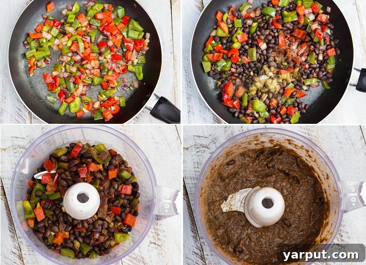 Process of making black bean tostadas