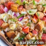 Vegan BLT Panzanella Salad