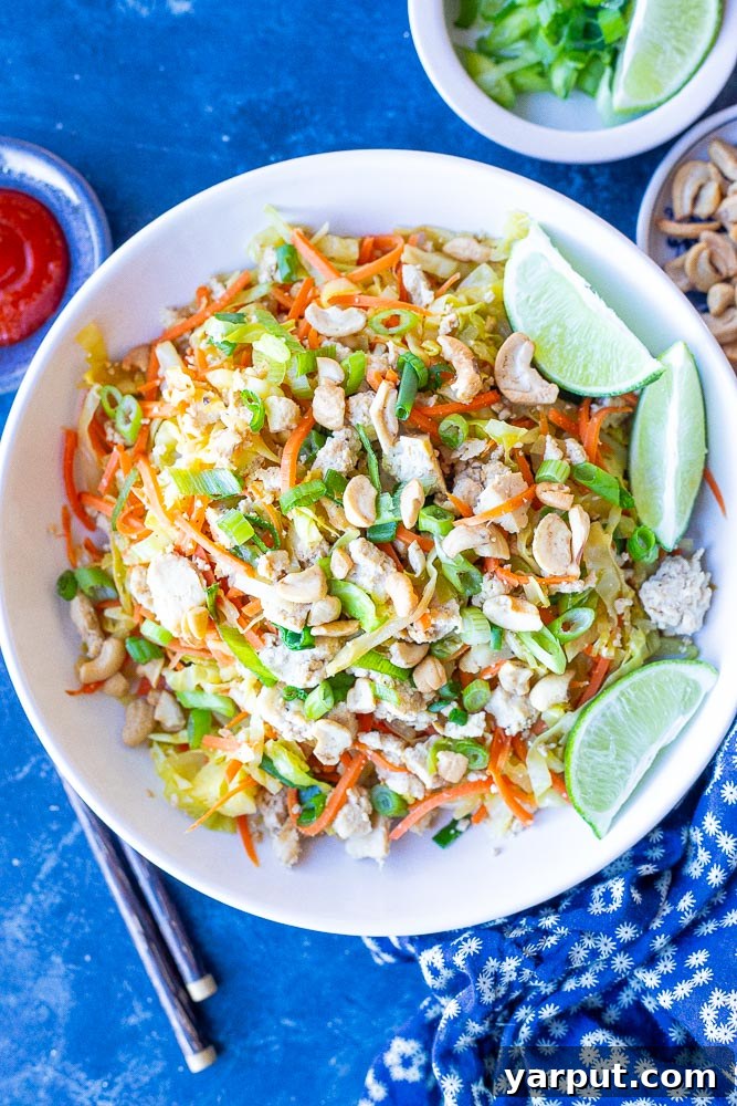 Budget-Friendly Vegetarian Meal Plan - Week 15 4 A vibrant bowl of vegetarian egg roll in a bowl, packed with colorful vegetables and a savory sauce.