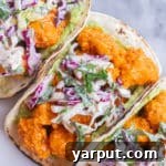 Crispy Buffalo Tofu Tacos