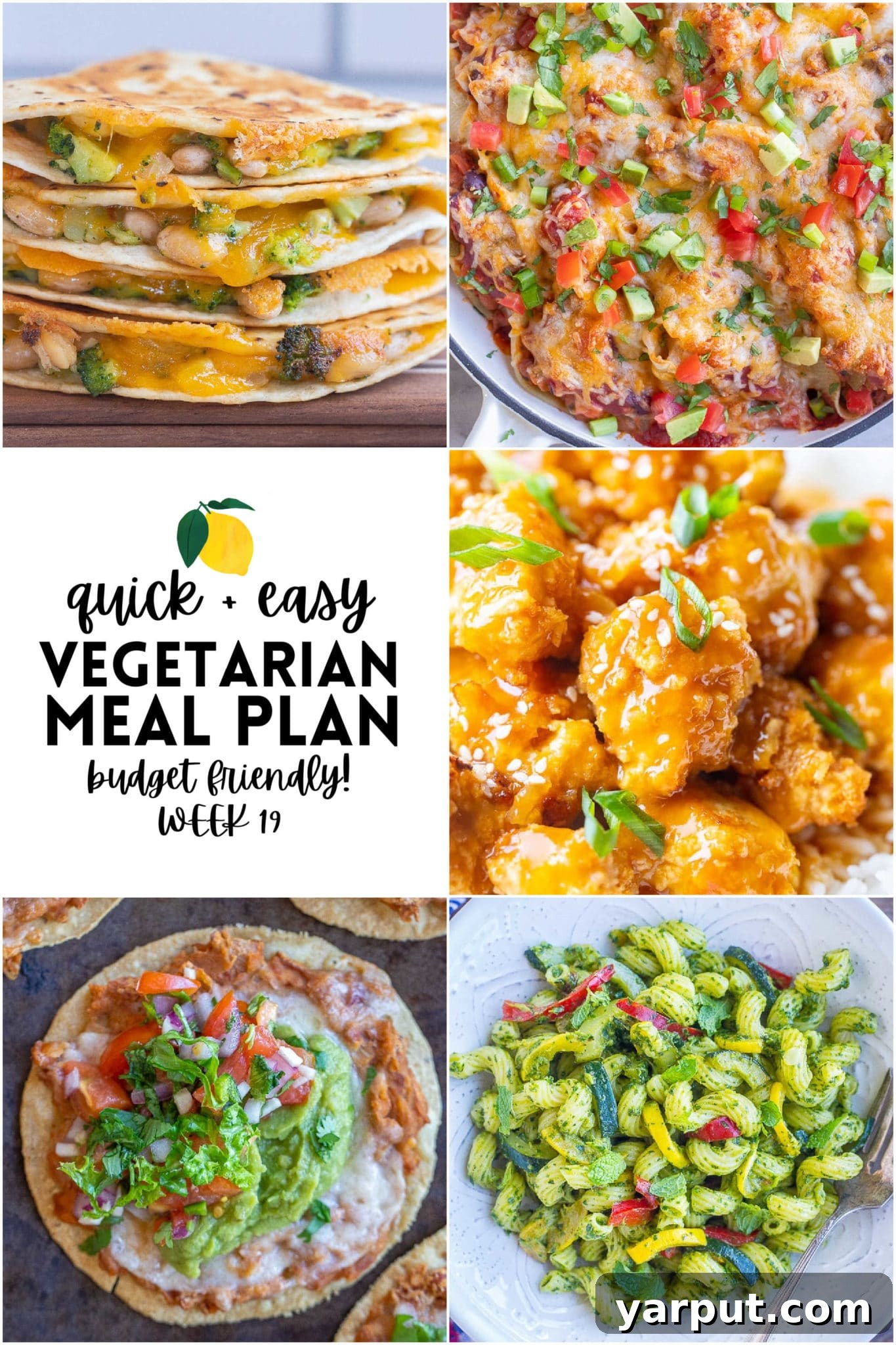 Affordable Vegetarian Meals Week 19 2 Delicious and easy vegetarian meal prep ingredients on a kitchen counter, ready for cooking a weekly meal plan