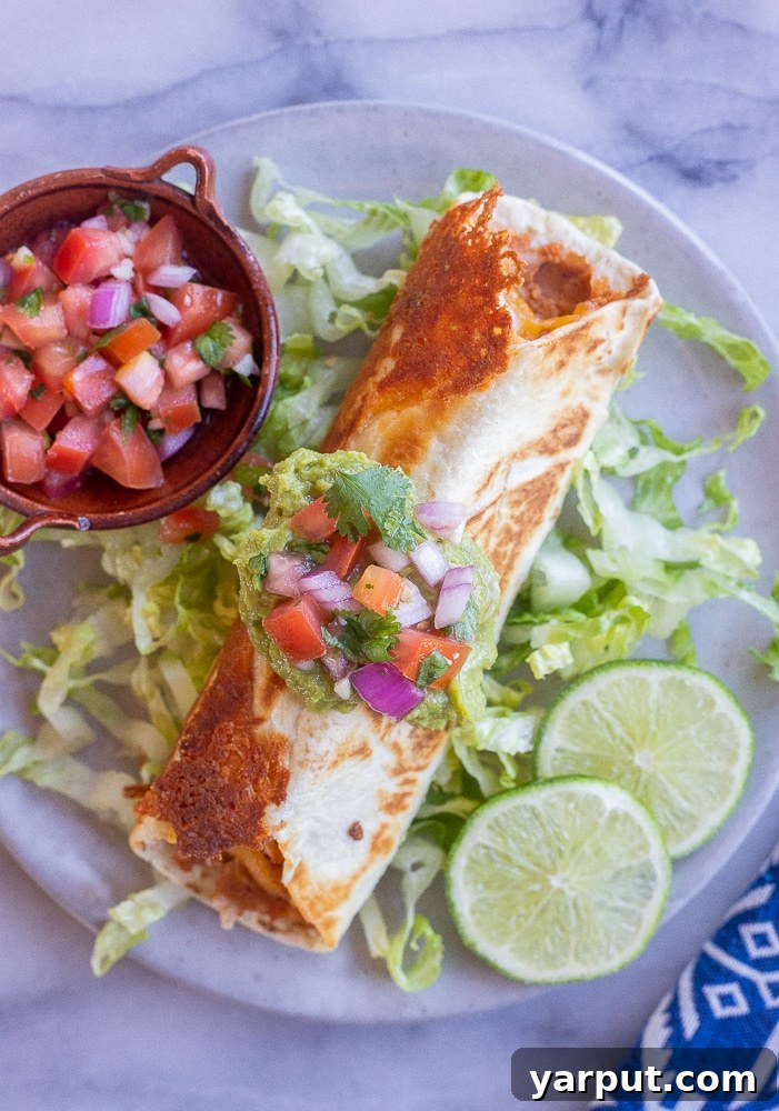 41 Flavorful Soy-Free Vegetarian Meals for Lunch and Dinner 10 Golden crispy rolled bean and cheese burritos