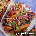 Sheet Pan Sweet Potato and Black Bean Fajitas with Fresh Toppings
