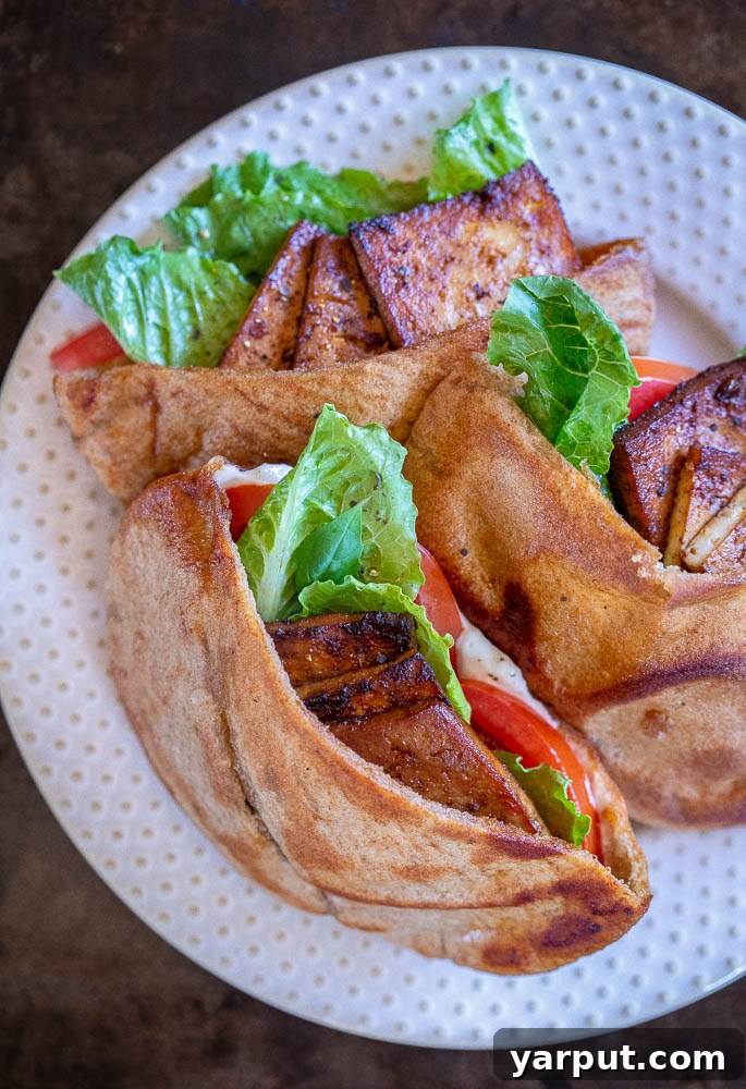 Affordable Plant-Based Meal Plan Week 22 6 Vegan BLT Pitas with fresh vegetables
