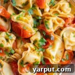 20 Minute Cheese Tortellini with Tomatoes and Parsley