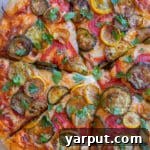 Summer Squash and Tomato Pizza