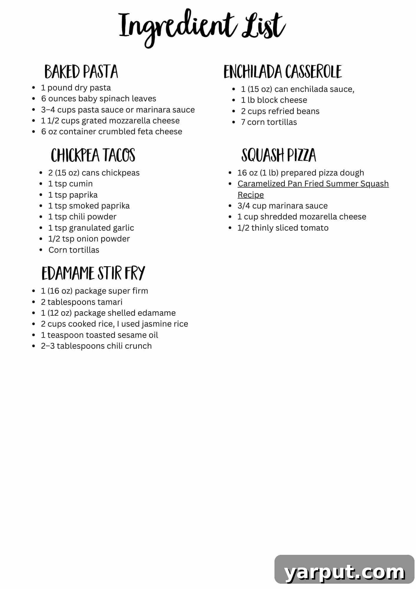 Week 25: Budget-Smart Vegetarian Meal Plan 8 A comprehensive printable ingredient shopping list for a week of budget-friendly vegetarian meals.