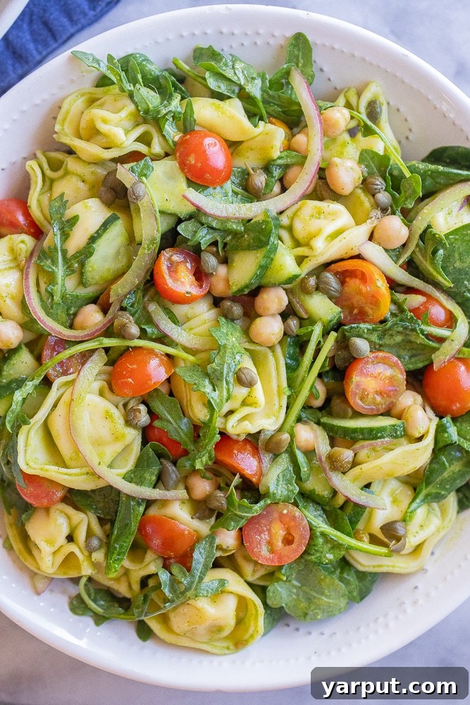 Refreshing Tortellini Pasta Salad with Zesty Herb Dressing 5 img 21243 4