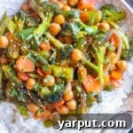 Chili Garlic Vegetable Stir Fry with Chickpeas