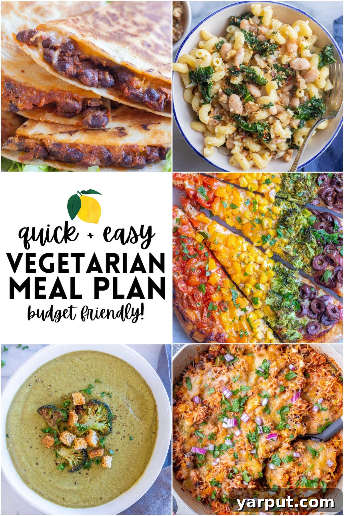 Your 34th Week of Delicious Plant-Powered Eating 2 Weekly overview of a quick, easy, and budget-friendly vegetarian meal plan