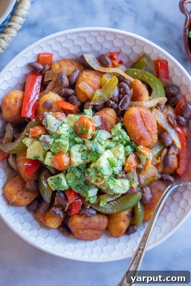 Week 35 Vegetarian Meal Plan 7 Fajita Gnocchi Skillet with Avocado Salsa