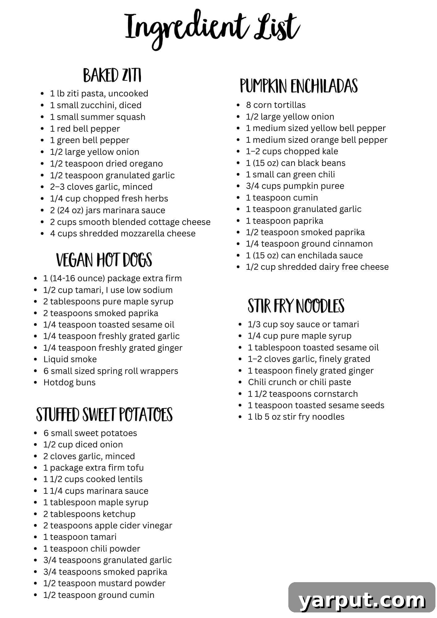 Vibrant Veggie Wellness Week 36 8 A comprehensive printable grocery shopping list specifically curated for the weekly budget-friendly vegetarian meal plan, itemizing all necessary ingredients for cooking.