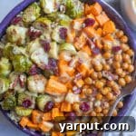 Roasted Brussels Sprout Bowls with Creamy Honey Mustard