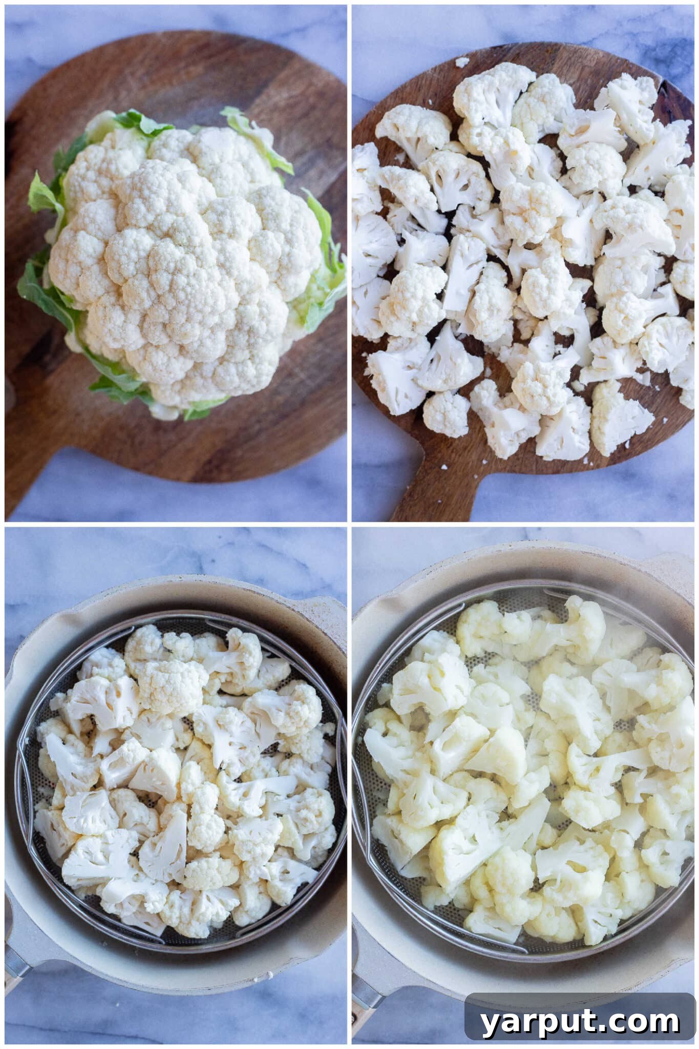 Crispy Ranch Parmesan Cauliflower 3 Close-up of crispy Parmesan Ranch Crusted Cauliflower
