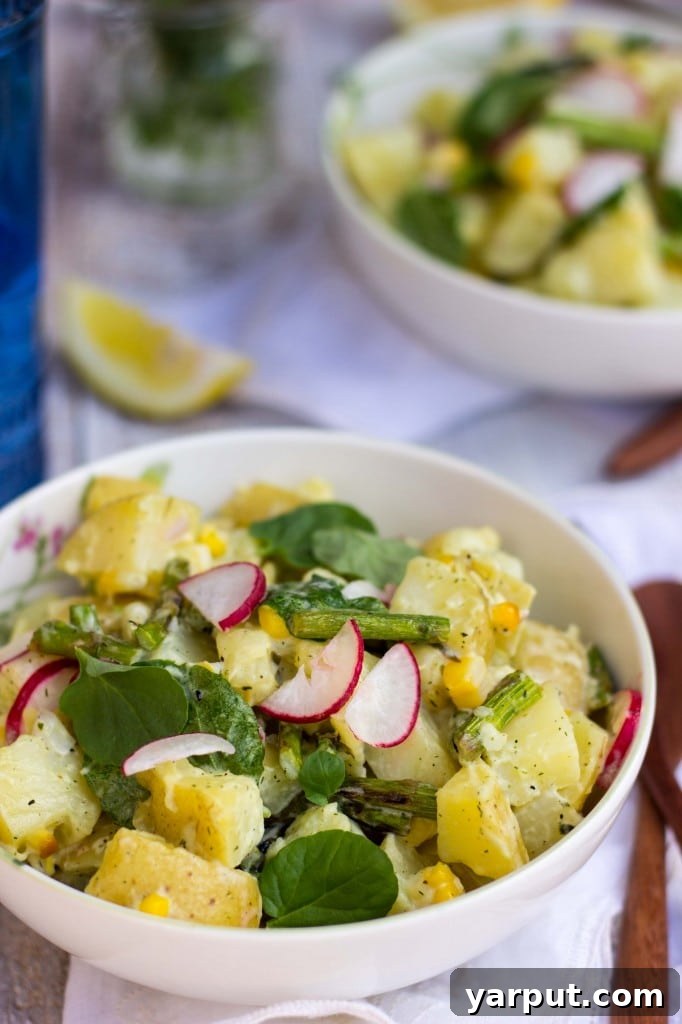 Creamy Lemon Dill Dijon Potato Salad with Grilled Asparagus and Corn 13 Potato Salad Ready to Serve