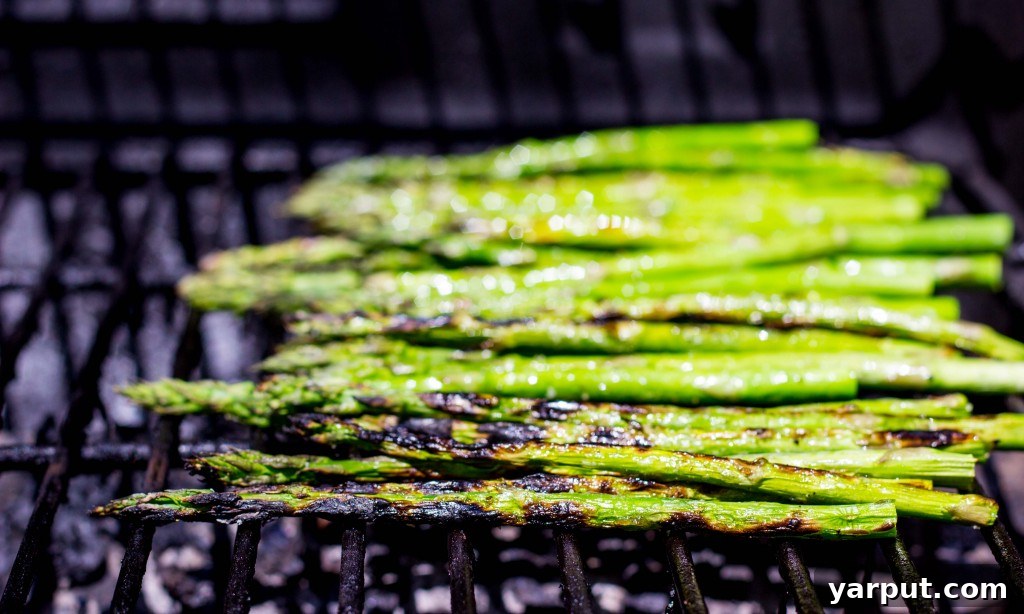 Creamy Lemon Dill Dijon Potato Salad with Grilled Asparagus and Corn 5 Fresh Corn and Asparagus Ready for Grilling