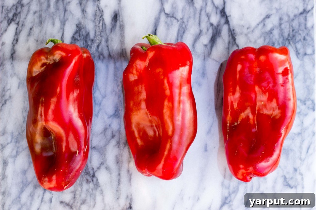Homemade Gluten Free Vegan Roasted Red Pepper Enchilada Sauce 4 A pile of glorious red bell peppers, freshly purchased