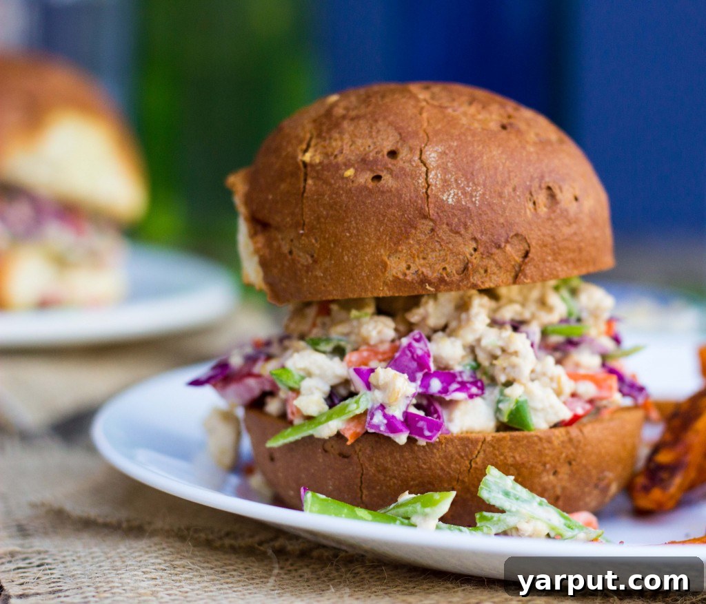 Vibrant Asian Tofu Salad Sandwiches 10 Ingredients for Asian Tofu Salad Sandwiches laid out