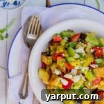 Green Tomato Southwestern Panzanella Salad