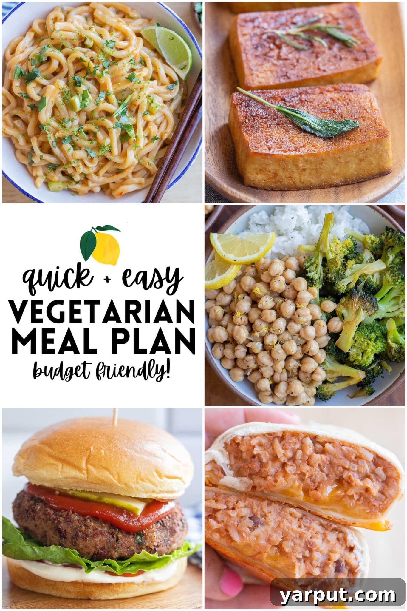 Effortless Plant-Based Meals Week 11 2 Quick and Easy Vegetarian Meal Plan for Busy Weeknights
