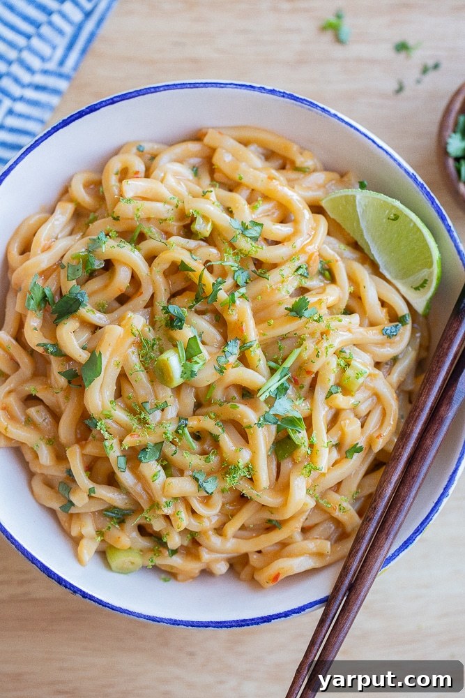 Effortless Plant-Based Meals Week 11 6 Creamy Coconut Lime Noodles with fresh cilantro