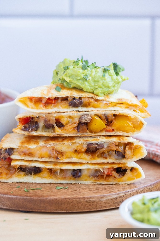 Your Healthy Vegetarian Meal Plan for Week 12 6 Rice and Bean Fajita Quesadillas with a side of salsa and cilantro
