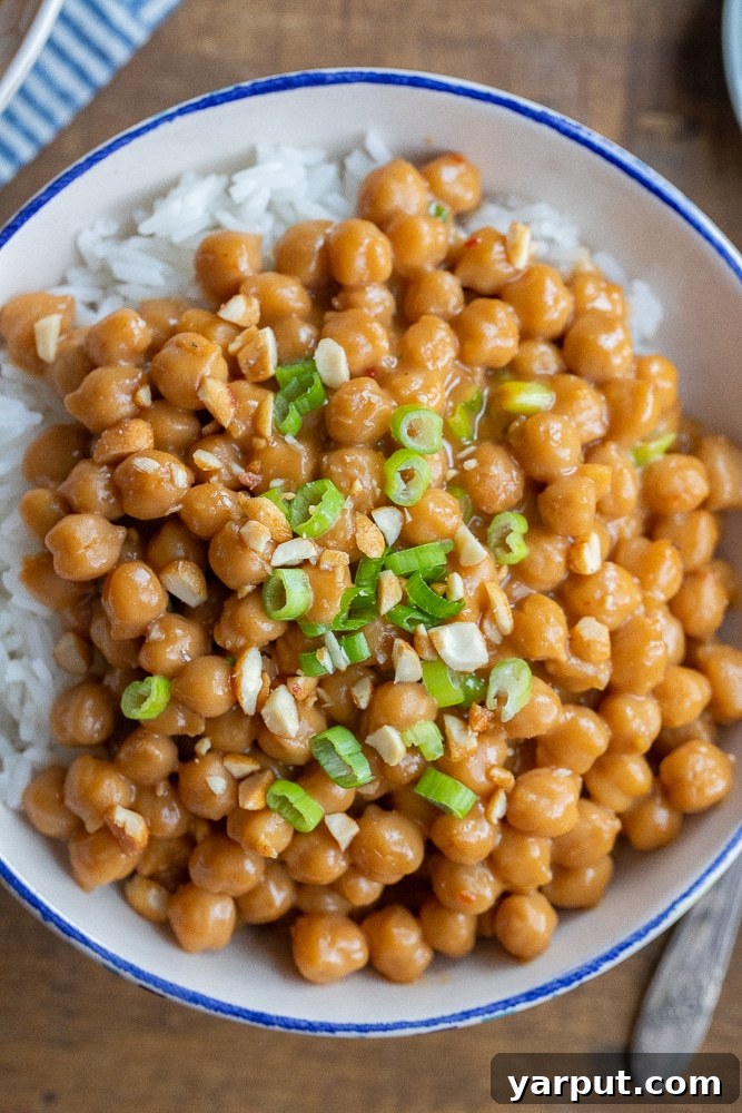 A World of Lentil Chickpea and Bean Delights 18 A savory dish of quick and easy peanut butter chickpeas, rich and flavorful.
