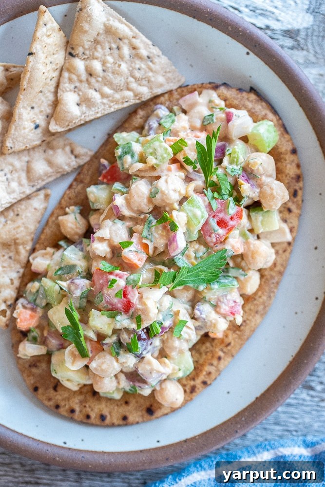 A World of Lentil Chickpea and Bean Delights 34 Fluffy pita breads generously stuffed with lemon tahini chickpea salad.