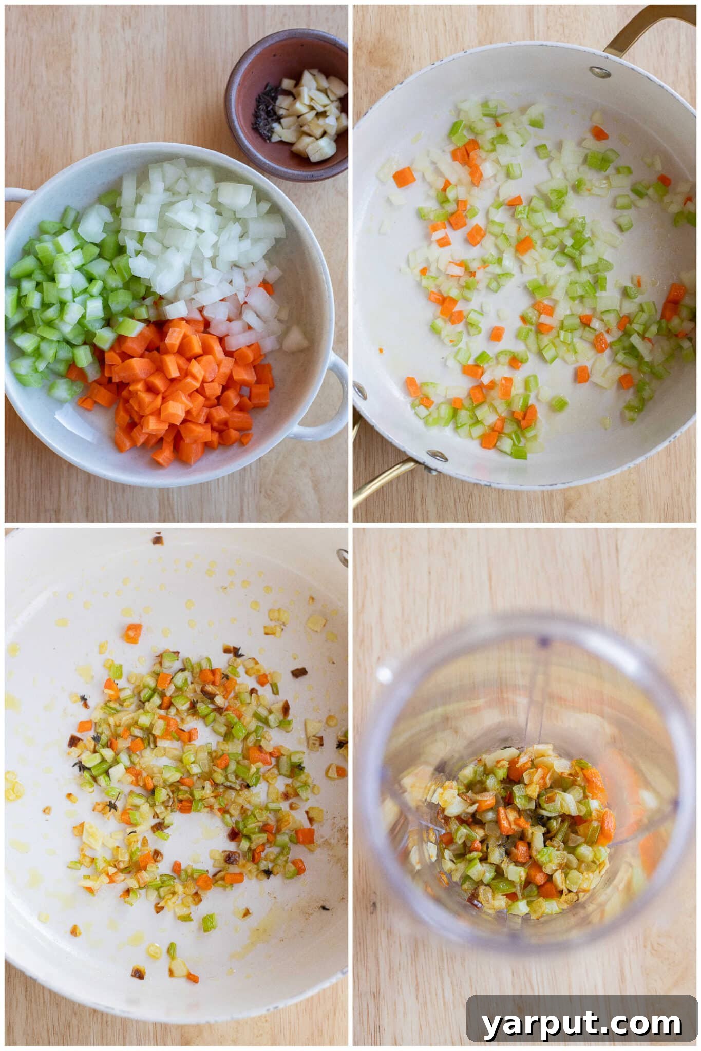 The Ultimate Vegetarian Gravy 3 showing how to caramelize the vegetables for the gravy, a crucial step for flavor