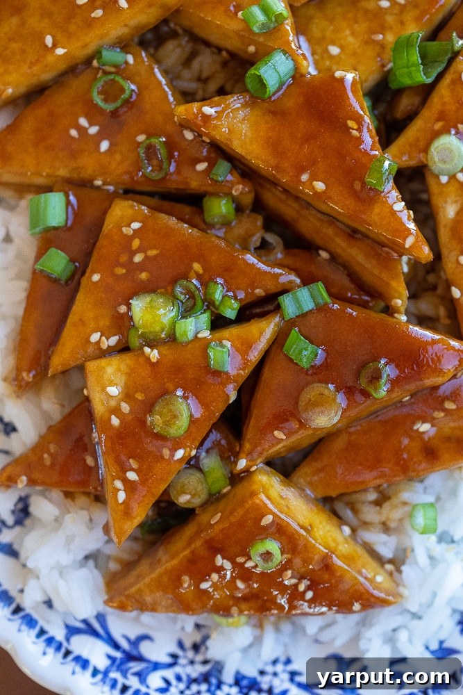 Effortless Vegetarian Meals for Week 16 5 Crispy teriyaki tofu served with fluffy white rice and steamed green beans, a perfect quick weeknight meal.