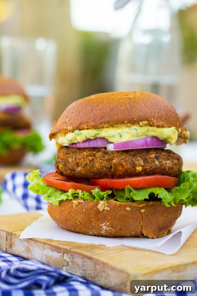 Sweet Potato and Black Bean Burgers with Curry Cilantro Mayo 11 Smokey Sweet Potato, Black Bean & Brown Rice Veggie Burgers with Curry Cilantro Mayo-9997