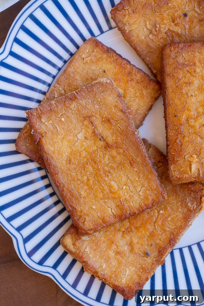 Crispy Smoky Tofu Bacon 6 close up of a piece of crispy tofu bacon