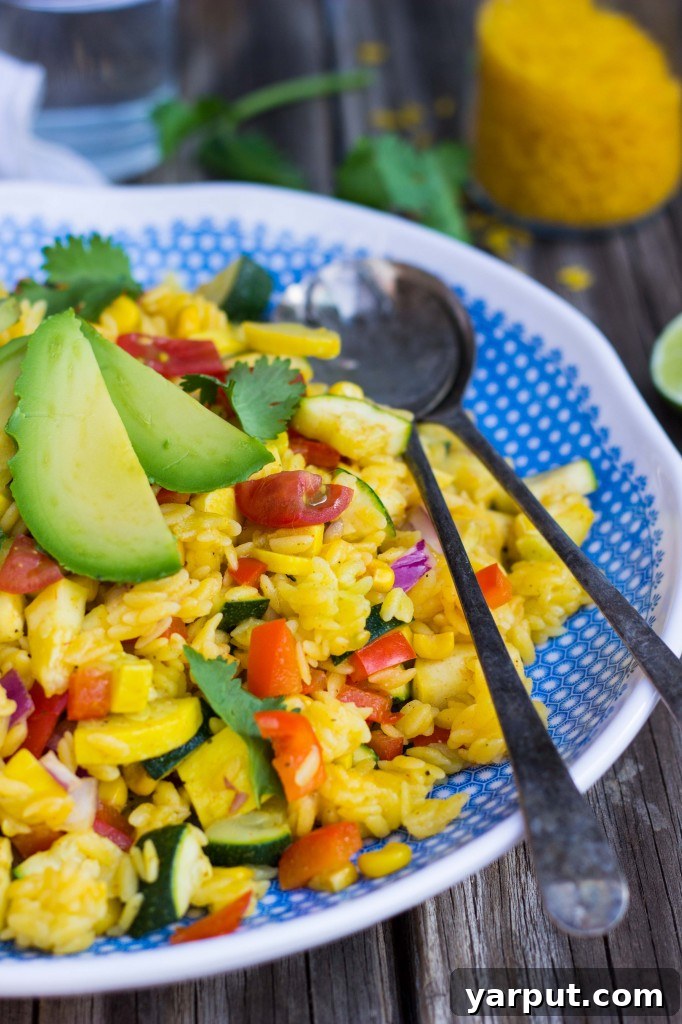 Calabacitas Orzo Salad with Zesty Cilantro Lime Dressing 2 Refreshing Calabacitas Orzo Salad with Vibrant Cilantro Lime Dressing