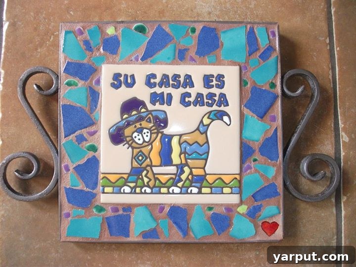 Perfect Roasted Sweet Potato, Black Bean and Avocado Tostadas 3 Mosaic art piece featuring vibrant colors and intricate patterns