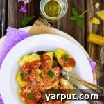 Basil & Sweet Corn Gnudi with Blistered Cherry Tomato Sauce