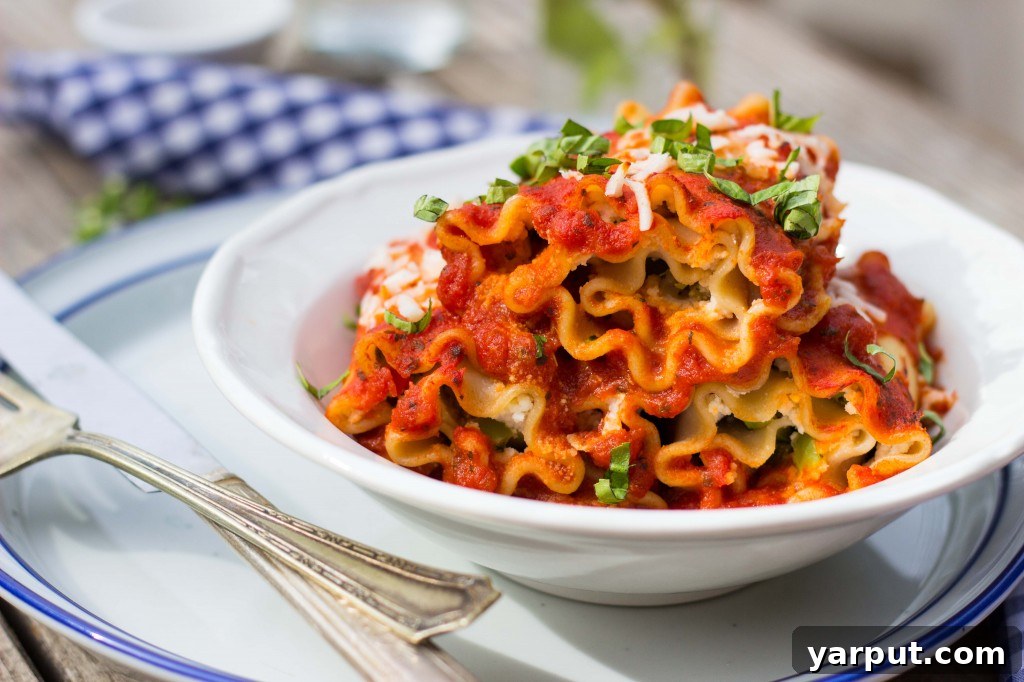 My Solo Week of Veggie Lasagna Rolls 10 Overhead view of a single Vegetable Lasagna Roll-Up