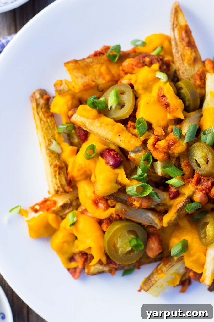Vegan Chili Cheese Fries Ready to Eat