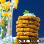 Sweet Potato, Millet & Lentil Cakes with Curry Cilantro Mayo