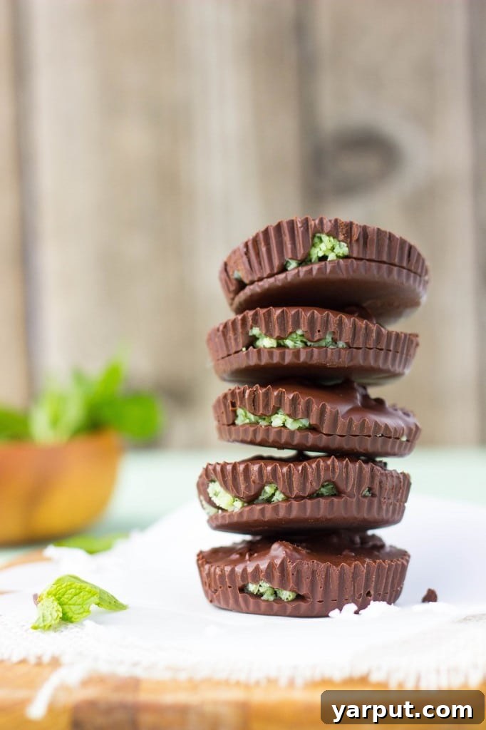 Cool Mint Chocolate Cups 7 Homemade Peppermint Patty Cups - Ready to Enjoy