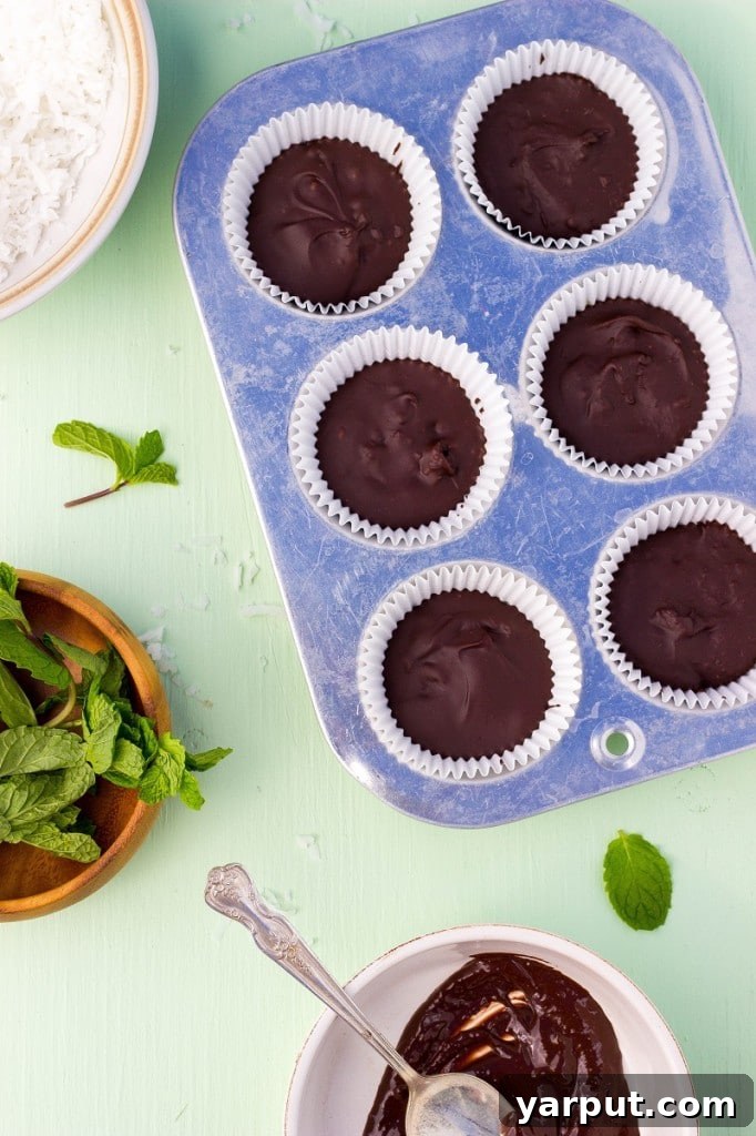 Cool Mint Chocolate Cups 8 Vegan and Gluten-Free Peppermint Patties